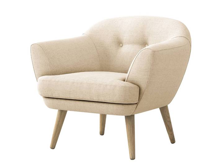 Sessel Dosrius Beige Strukturstoff Auma 84 x 78 x 88cm