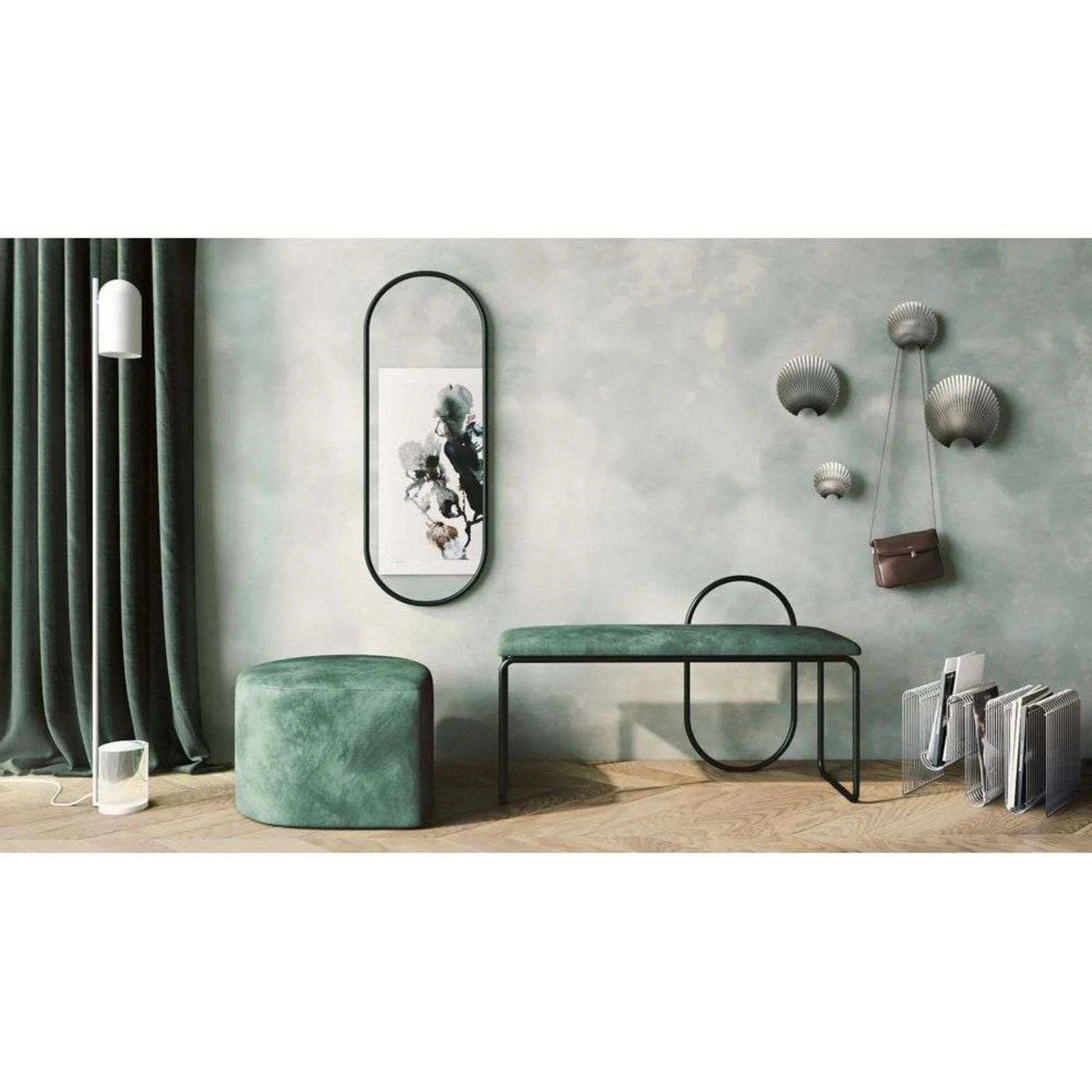 AYTM Luceo Vloerlamp Wit/Transparant - Modern - Metaal en Glas