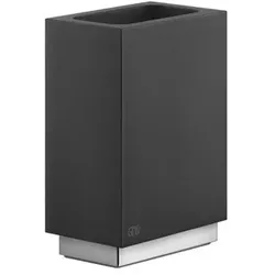Gessi Rettangolo Accessoires Glashalter einzeln Standversion, Becher schwarz, 20835079, Farbe: Weiß CN