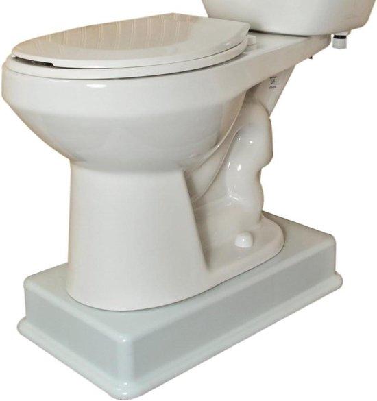 Famanu Toilettensitzerhöhung - Verstellbare Höhe 10 cm - Weiß