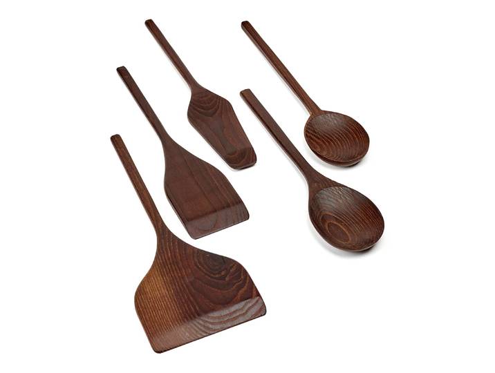 Serax Ustensiles de cuisine Pure 5 Pièces Frêne foncé