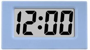 Daily Discovery Modern LED Digital Clock Mini Triangle Desk Clock Silent Bedside Time Display For Home Office blue