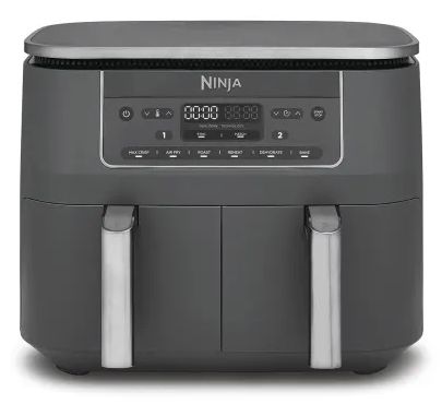 Ninja DZ300EU Doppel Heißluftfritteuse 7,6 l 2470 W (Grau)