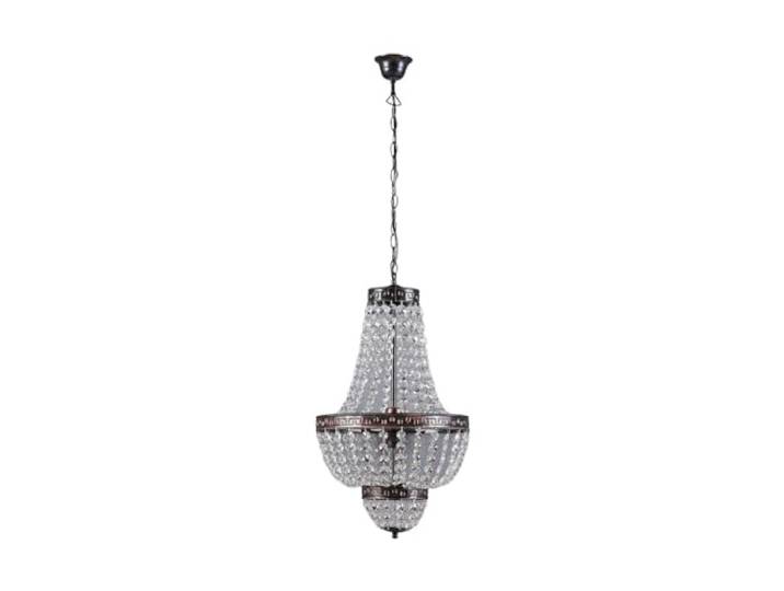 Lindby Pendelleuchte Jorve (Retro, Vintage Antik) in Transparent aus Kristall (5 flammig G9) - Deckenlampe Esstischlampe Hängelampe Hängeleuchte Wohnzimmerleuchte