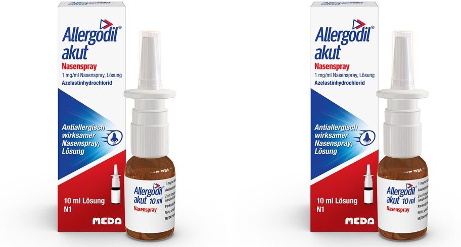 Allergodil Akut Nasenspray Doppelpack 2x10 ml