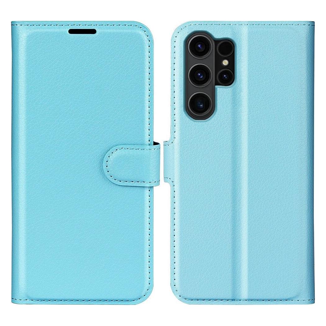 Cover-Discount Leder Etui Hülle hellblau (Samsung Galaxy S24 Ultra) (660172328E)