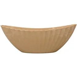 Schiffchen Kunststoff 41x17x16cm Recycling Material  - beige