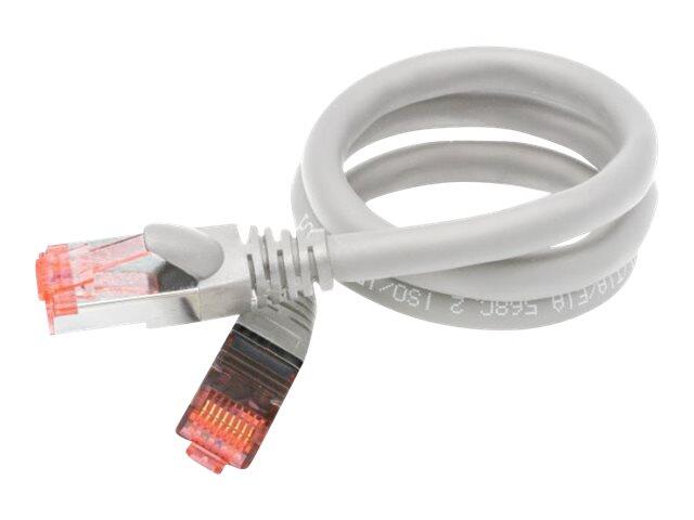 exertisConnect Exertis Connect Patchkabel Cat. 6A, U/FTP, hochflexibel, grau, 0,5 m 859460