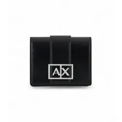 A|X Armani Exchange für Damen. XW000360AF12039UC001 Kleines Portemonnaie Asv schwarz (OSFA), Lässig, Polyester