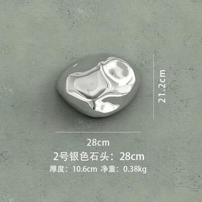 Inspired Finds Abstract Simulated Stone Wall Hanging Pendant Modern Home Decor silvery11.10in