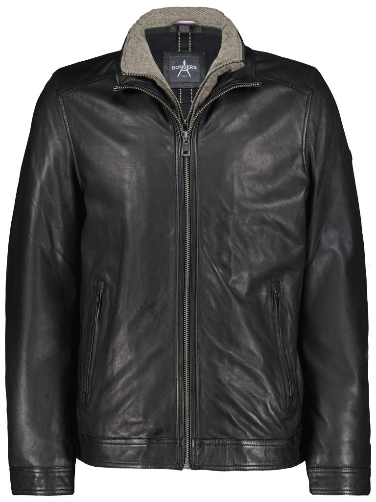 Peakforce Lederjacke - Schwarz