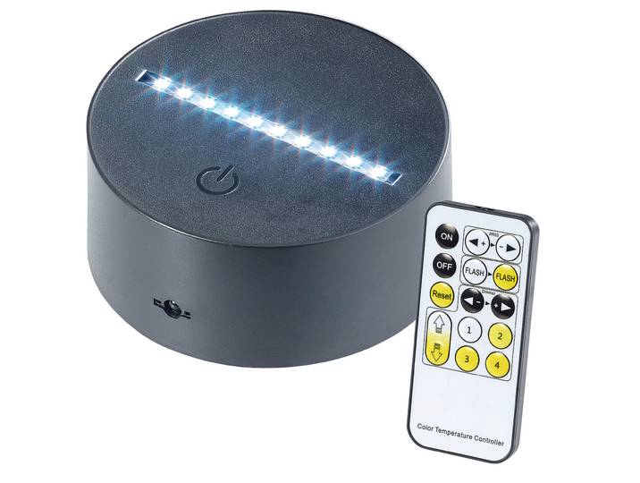 3D-Hologramm-Lampe für austauschbare 3D-Leuchtmotive, 7-farbig, USB