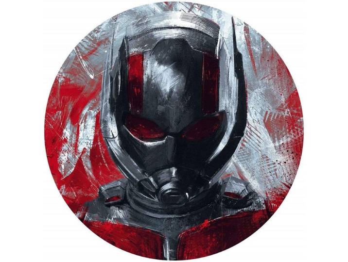 Fotobehang - Avengers Painting Ant-Man 125x125cm - Rond - Vliesbehang - Zelfklevend