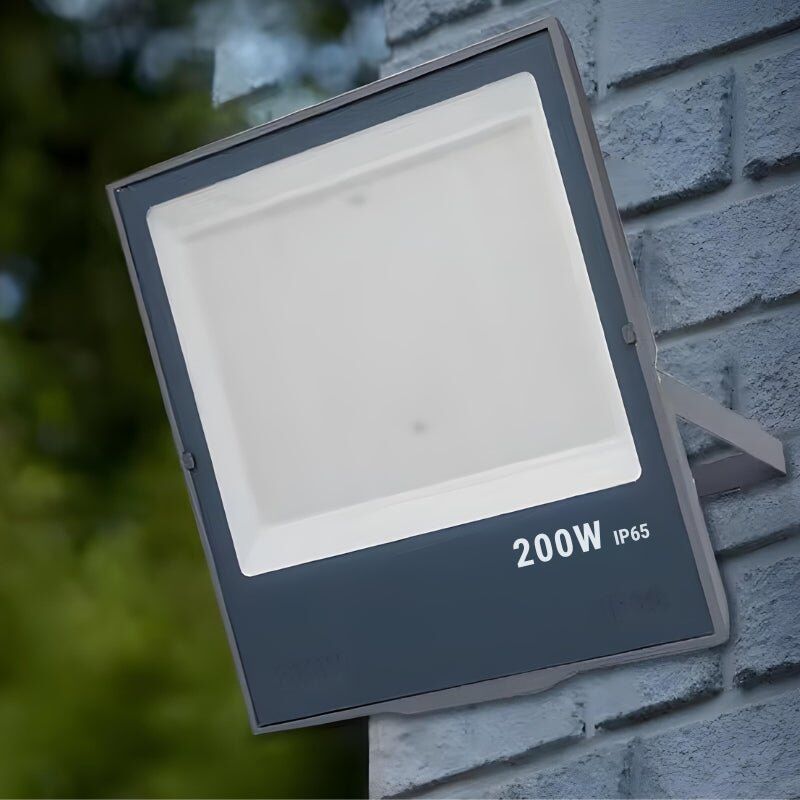 Silamp Projecteur Extérieur GRIS 200W IP65 - Blanc Froid 6000K - 8000K