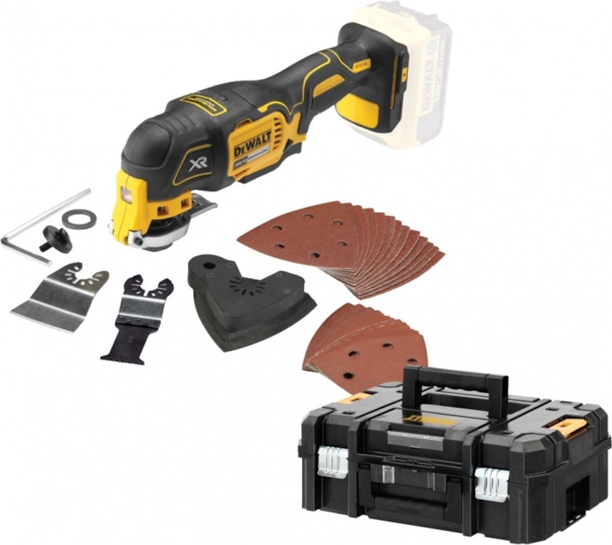 Dewalt DCS355NT-XJ Oscillerende multitool 18V met 30-delige accessoireset en koffer