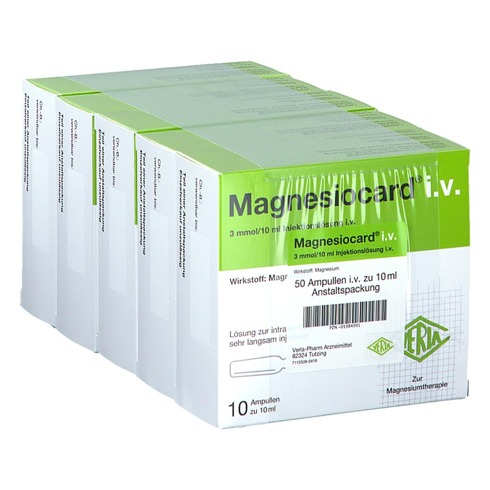 Verla-Pharm Arzneimittel GmbH & Co. KG Magnesiocard intravenös Injektionslösung 01984091