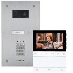 Comelit KVS2011KLS Einfamilienhauskit Steel-Switch, Keypad, Logos WiFi, SB2