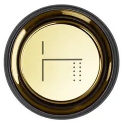 Gessi Venti20 Bedientaste-Abdeckung Wannenauslauf, SP03298246, Farbe: Gold PVD