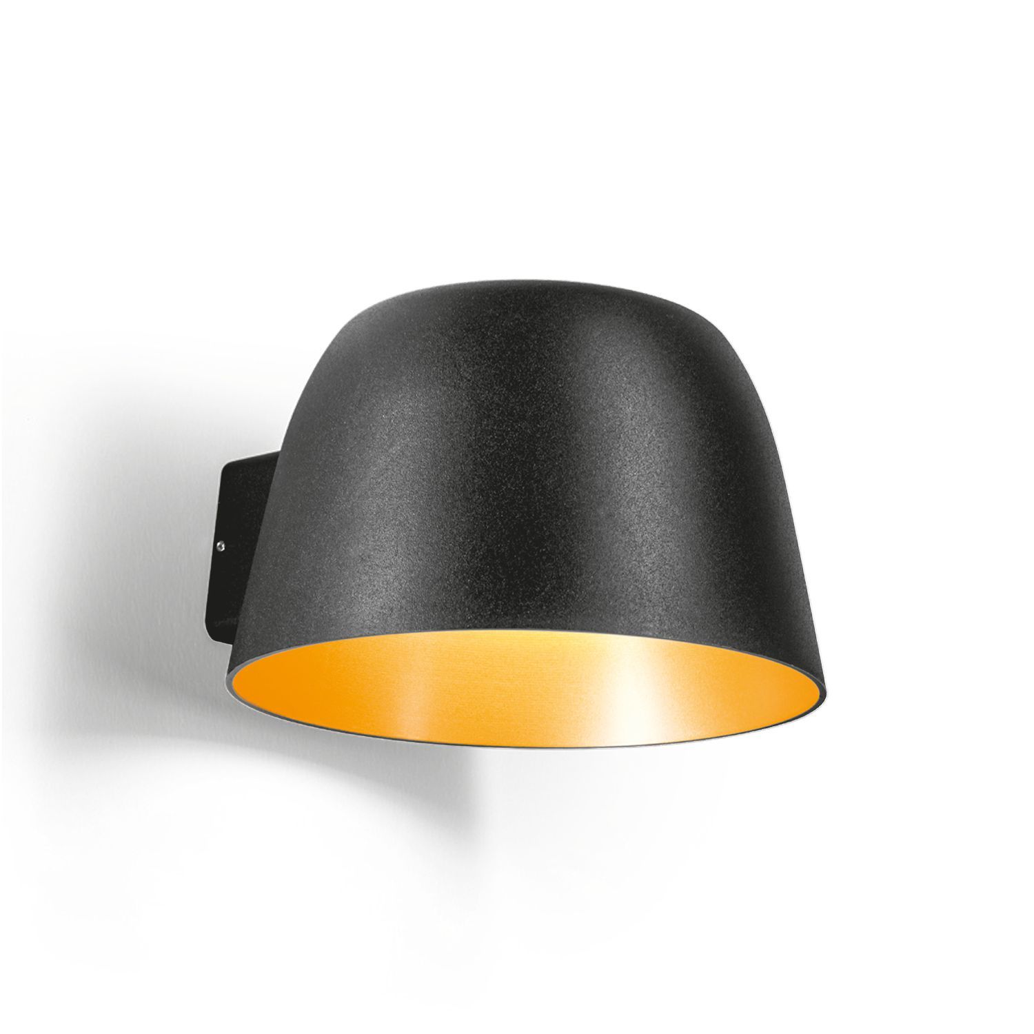 Wever & Ducré LED-Wandaußenleuchte SWAM OUTDOOR WALL SURF 1.0 - 2700KK schwarz-gold 746278K3 5404037334360