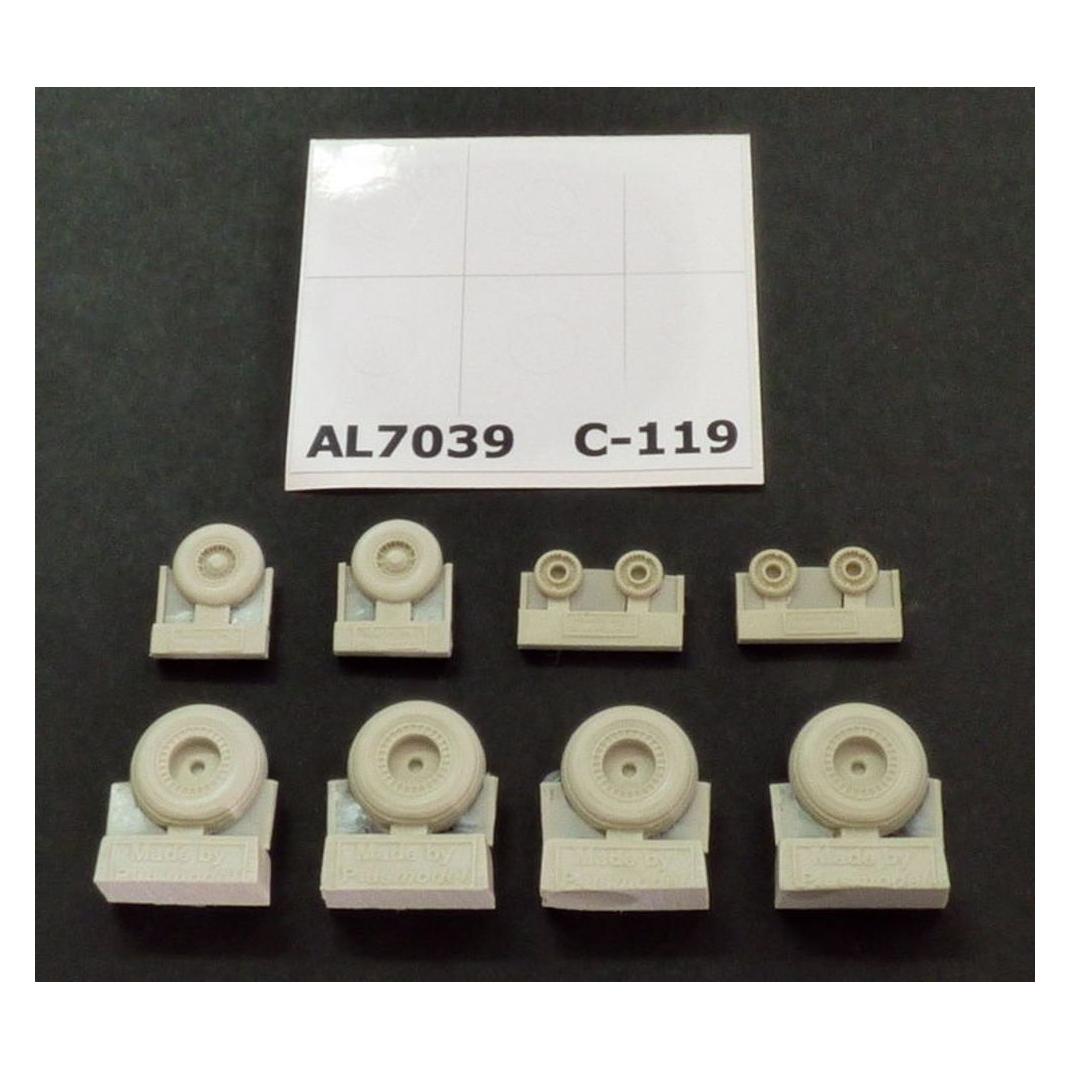 Plus Model C-119 Boxcar wheels early version (AL7039)