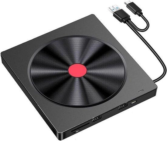 WAN Externe Optische Drive USB 3.0 DVD-brander en -speler - Zwart