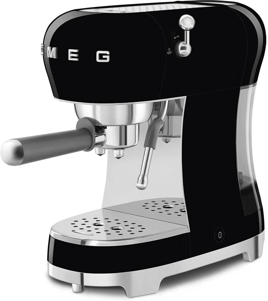 SMEG Siebträgermaschine "50's Style", Energieeffizienz: A, schwarz, B:14,9cm H:33cm T:32,9cm, Kaffeemaschinen, Siebträgermaschine schwarz Einheitsgröße