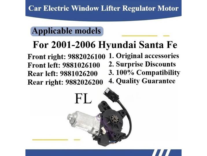 Pour 2001-2006 Hyundai Santa Fe voiture lève-vitre électrique régulateur moteur haute qualité pièces d'origine avant droite: 9882026100