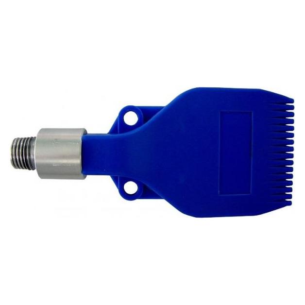 Elmag - Flachstrahldüse, 16-Loch für Ausblaspistolen, POM(Düse)/Alu(Adapter) (32537)