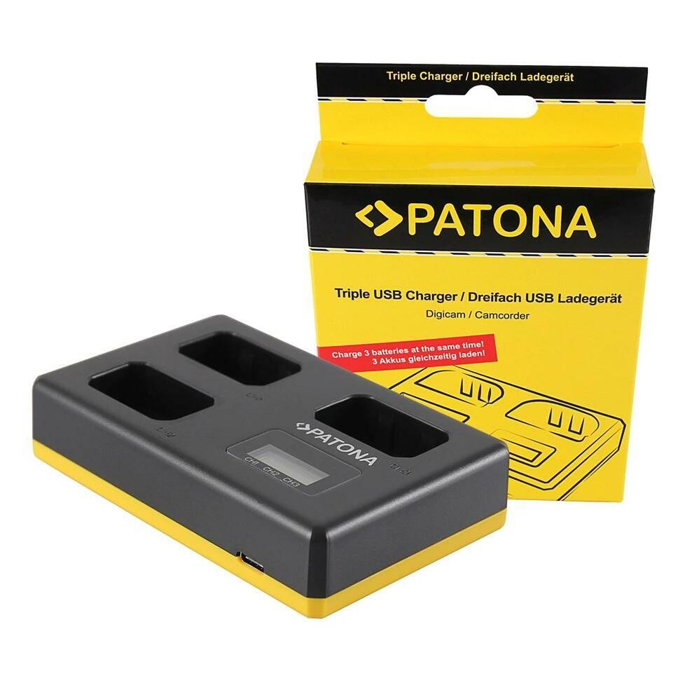Patona USB Triple Ladegerät (Kamera Akku Ladegerät) (1925)