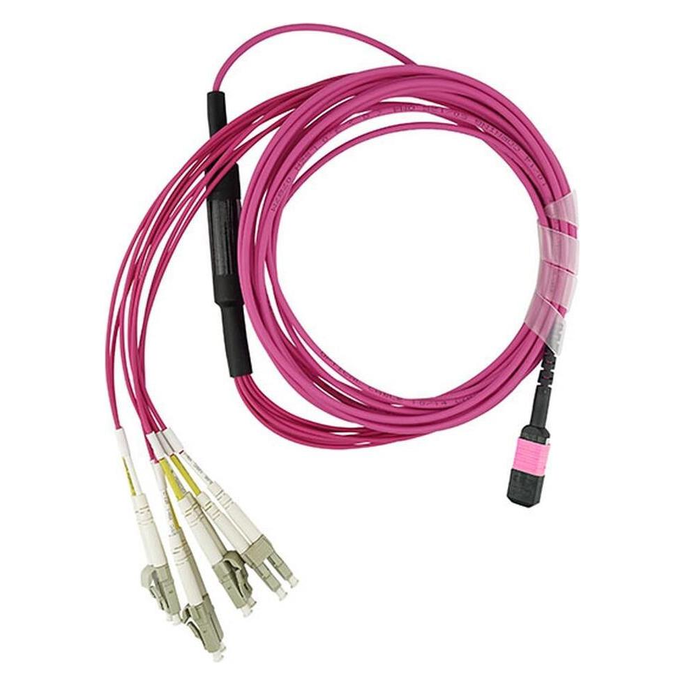BlueOptics EMC CBL-MPO12-4LC-OM4-2M kompatibles MPO-4xLC OM4 Patchkabel 2 Meter (CBL-MPO12-4LC-OM4-2M-BO)