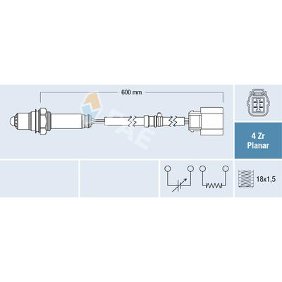 FAE Lambdasonde 77684 für HONDA