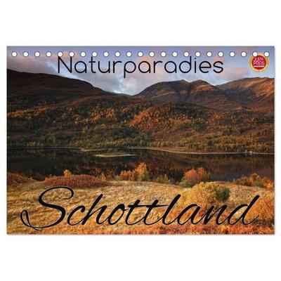 Naturparadies Schottland (Tischkalender 2027 DIN A5 quer), CALVENDO Monatskalender