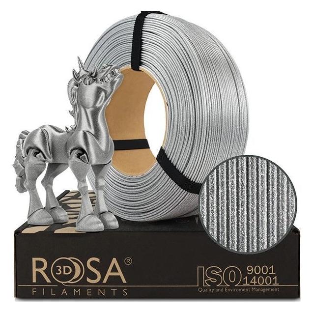 Rosa3D Filament ReFill PLA Galaxy 1,75mm Brillant Silver 1kg (PLA, 1000 g, 1.75 mm) (PLA-GalBSIL-175-1R-R)