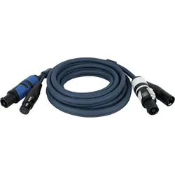 DAP FP18 Hybrid Cable - powerCON & 5-pin XLR - DMX / Power DMX & Strom - 3 m