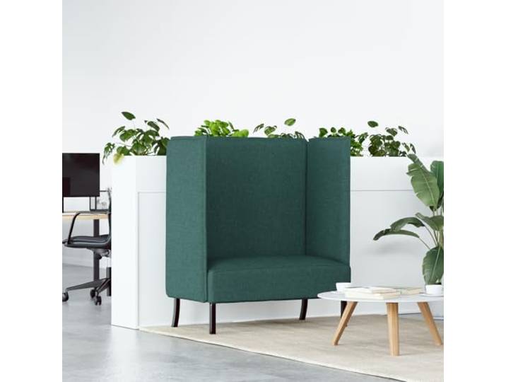 HEFZGDB Hochlehner Sofa Dunkelgrün 109x56x121 cm Stoff Modernes Design Ergonomische Unterstützung Gemütliches Kissen Stylische Ausführung Kompakt Robust Pflegeleicht Für Wohnlounges