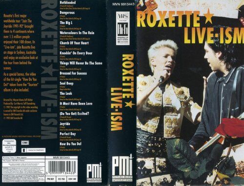 Roxette - Roxette - Live-Ism [VHS] - Preis vom 11.10.2026 03:10:56 h