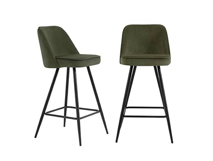BAÏTA Eugene Hocker, Samt, Khaki, 45,5 x 54,5 x 97,5 cm, 2 Stück