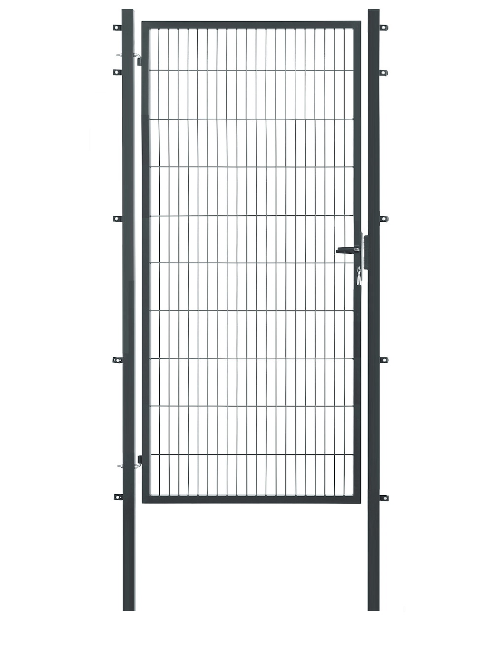 JUNGELMAR Zaun-Einzeltor comfort plus 1-flg. 1200x2000mm anthrazit 16965292