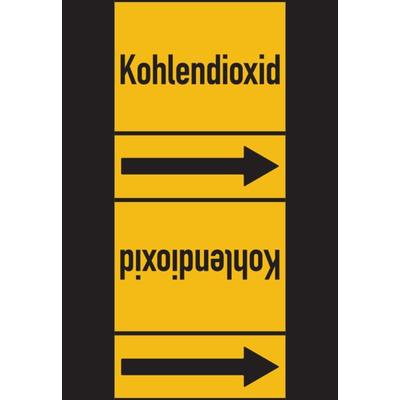 Rohrleitungskennzeichen Kohlendioxid - 33000x105 mm Folie selbstklebend