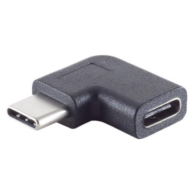 Shiverpeaks S/CONN maximum connectivity Adapter, USB 3.1 Typ C Stecker auf Typ C Buchse, 90° Winkel links/ recht (USB-C, USB-C) (13-40001)