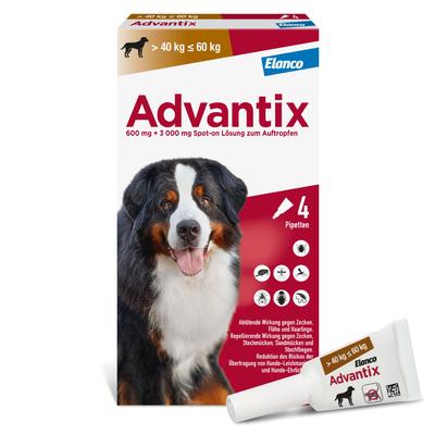 Advantix Spot-on Lsg.z.Auftr.a.d.H.f.Hund 40-60 kg 4x6 ml Lösung