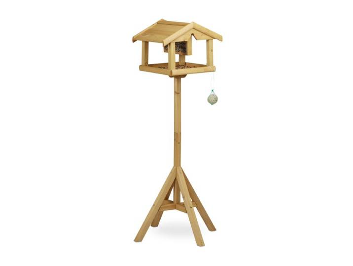 Relaxdays Mangeoire oiseaux extérieur avec support