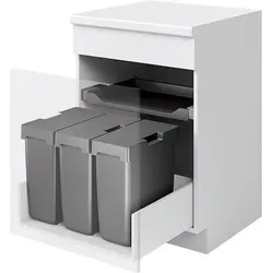 Peka Metall Abfallsystem Oeko Universal, Abfalleimer, Grau