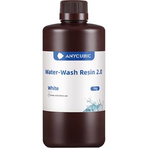 Anycubic Resin Water-Washable 2.0, weiß, für 405 nm Wellenlänge, mit Wasser abwaschbar, 1kg