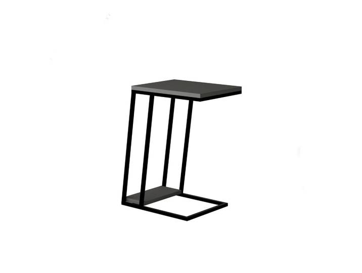 Livetastic Beistelltisch, Anthrazit, Metall, rechteckig, C-Form, 40x57x30 cm, Wohnzimmer, Wohnzimmertische, Beistelltische, Beistelltische Metall