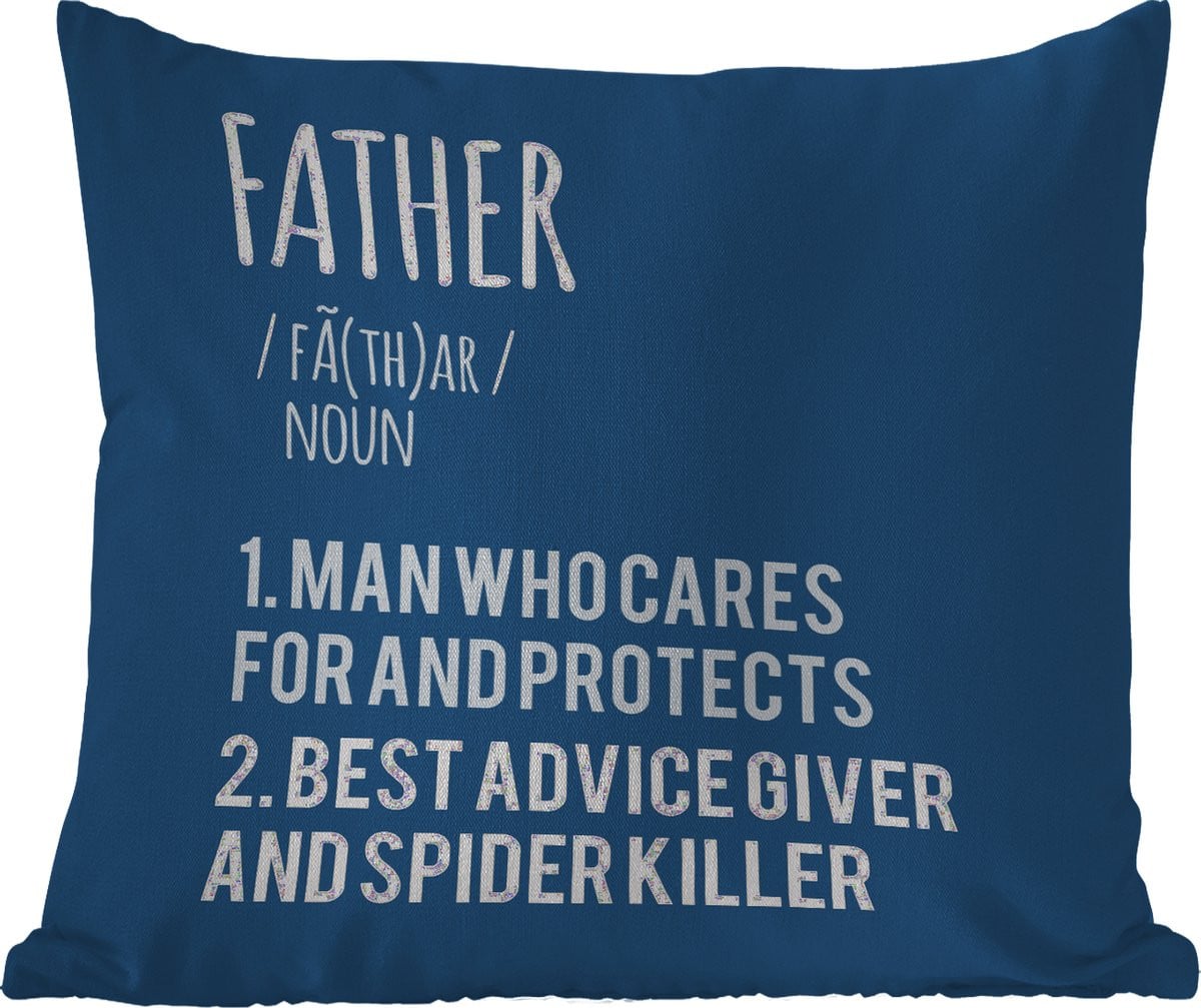 Weerbestendig Tuinkussen Quotes Father Woordenboek - 40 x 40 cm