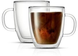 JoyJolt Double Wall Insulated Coffee Mug (Set of 2) 13.5 OZ