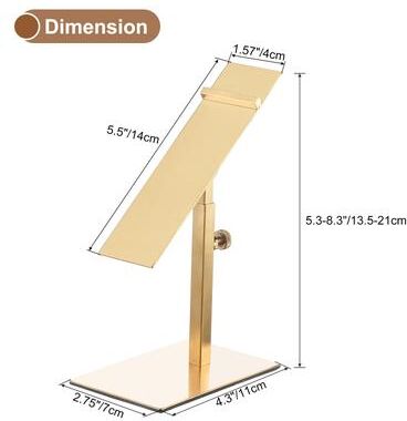 Unique Shoe Display Stand 2 Pack Adjustable Height Metal Shoe Rack Holder