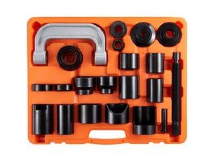VEVOR 23tlg Traggelenk Kugelgelenk Abzieher Kugelgelenk Ausdrücker Satz, 520 x 430 x 90 mm Universal Kugelgelenk Auspresswerkzeug Set Kohlenstoffstahl Kfz Werkzeug Satz mit Kasten Kugelgelenkabzieher