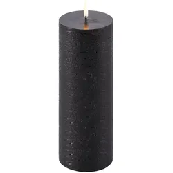 Uyuni LED Stumpenkerze 7,8x20cm Forest Black